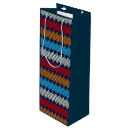Ethnic Boho Pattern Lace Stickerei auf Stoff Geschenktüte Für Weinflaschen