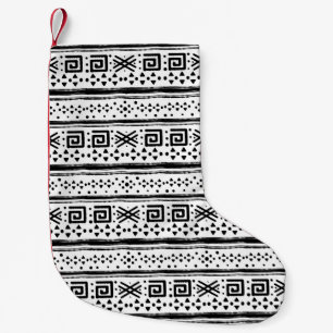 Ethnic Boho Tribal Art Print Kleiner Weihnachtsstrumpf