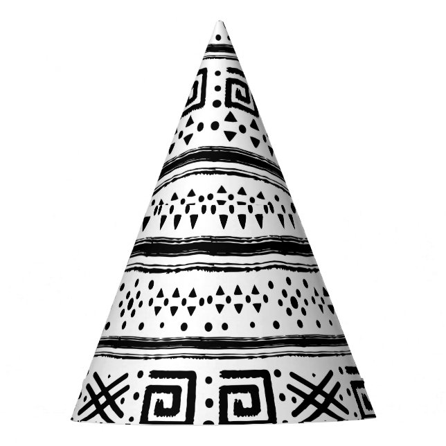 Ethnic Boho Tribal Art Print Partyhütchen (Vorderseite)