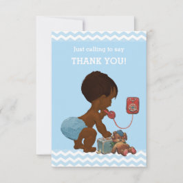 Ethnic Boy on Phone Baby shower Merci