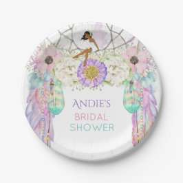 Ethnic Fairy Dream Catcher Boho Feathers Crystals Pappteller