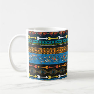 Ethnic Feathers: Stickerei Boho Chic Kaffeetasse