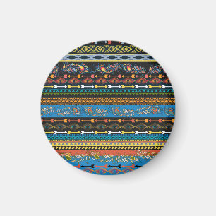 Ethnic Feathers: Stickerei Boho Chic Magnet