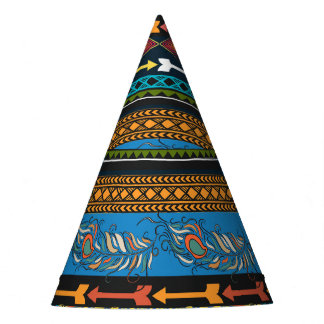 Ethnic Feathers: Stickerei Boho Chic Partyhütchen