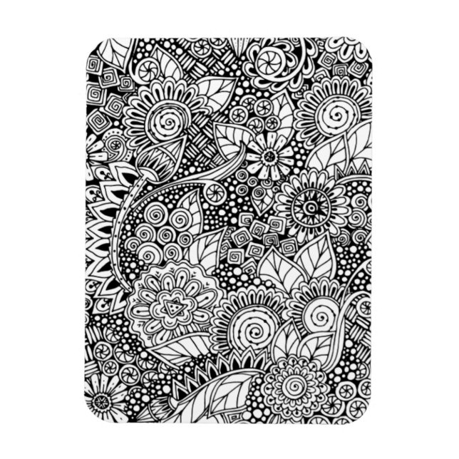 Ethnic Floral Inspiriert Magnet (Vertikal)