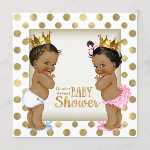 Ethnic Gender Reveal Baby Shower Einladung