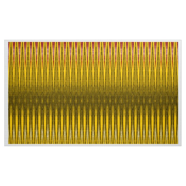 Ethnic Geometric Gold Stoff (Yard (91,4 cm))