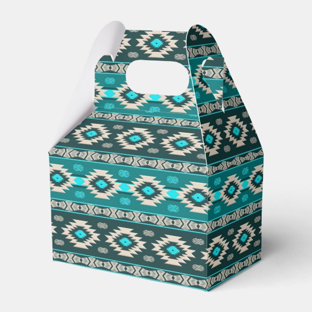 Ethnic Geometric Southwestern Geschenkschachtel (Vorderseite)