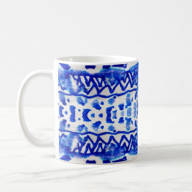 Ethnic Indigo Arrow Indianermuster Kaffeetasse (Links)