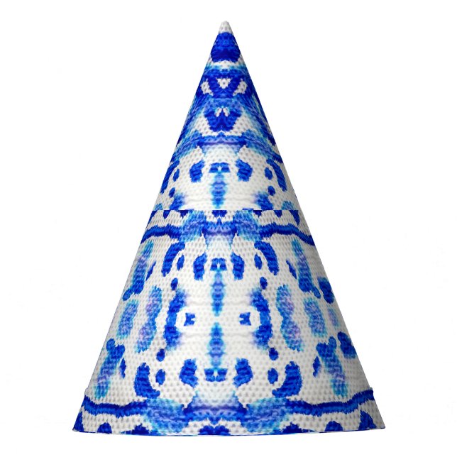 Ethnic Indigo Arrow Indianermuster Partyhütchen (Vorderseite)