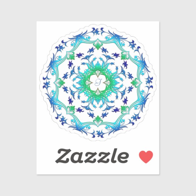 Ethnic Mandala Design Sticker (Blatt)