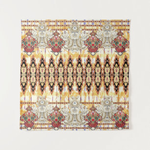 Ethnic Mughal: Blumenmuster Wandteppich