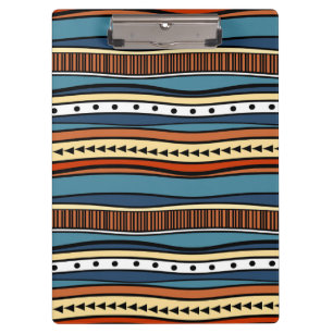 Ethnic Pattern Clipboard Klemmbrett
