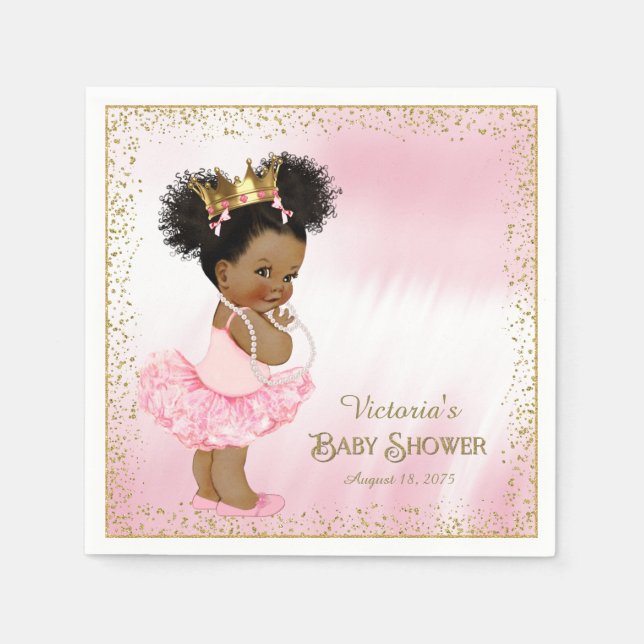 Ethnic Princess Baby Duschpapier Napkins Serviette (Vorderseite)