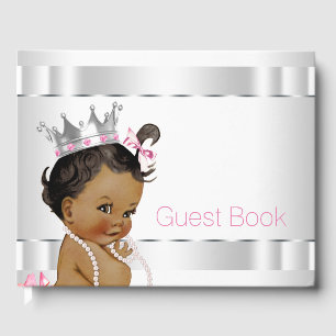 Ethnic Princess Baby Shower Guest Book Gästebuch