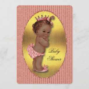 Ethnic Princess Imitate Gold Foil Glitzer Streifen Einladung