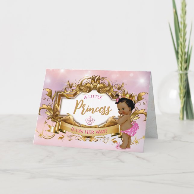 Ethnic Royal Princess Pink & Gold Elegante Karte (Vorderseite)