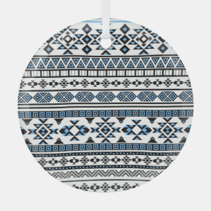 Ethnic Triangle Geometric Navajo Muster Ornament Aus Glas