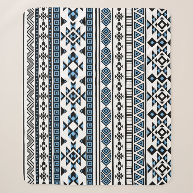 Ethnic Triangle Geometric Navajo Muster Sherpadecke (Vorderseite)