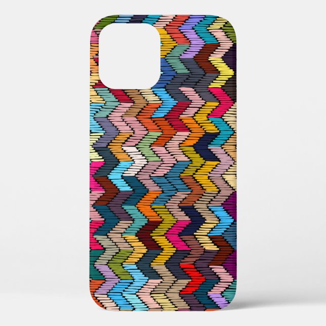 Ethnic Tribal bestickt geometrisch Case-Mate iPhone Hülle (Rückseite)