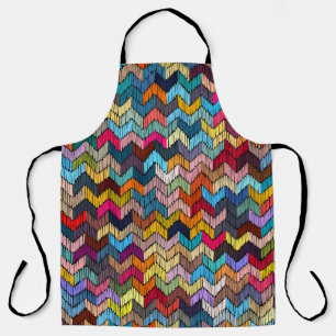 Ethnic Tribal bestickt geometrisch Schürze