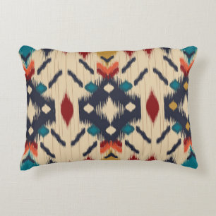 Ethnisch Abstrakt: Tribal Geometric Print. Dekokissen