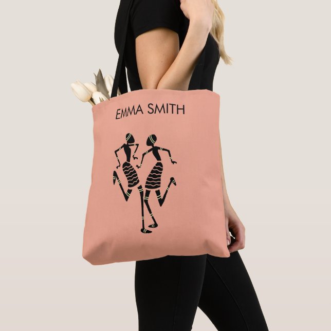 Ethnisch, afrikanische Kunst, Phantastischer Karne Tasche (Von Nahem)