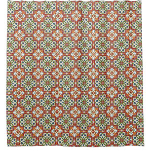 ethnisch arabisches orientalisches Ornament vintag Duschvorhang