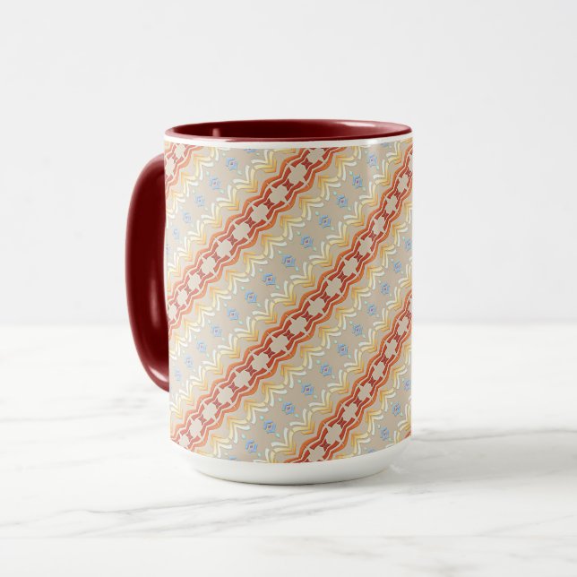 Ethnisch-böhmisches Muster. Tasse (Vorderseite Links)