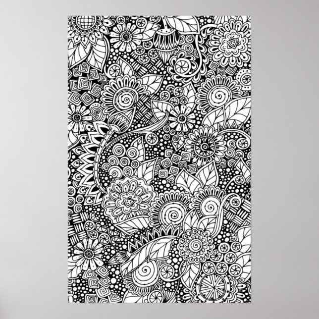 Ethnisch-floral Inspiriert 2 Poster (Vorne)