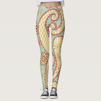 Ethnisch florale, paisley Vintage Stil. Leggings