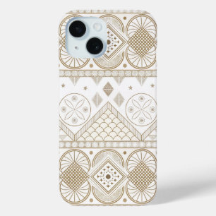 Ethnisch geometrisches, florales, nahtloses Muster Case-Mate iPhone Hülle