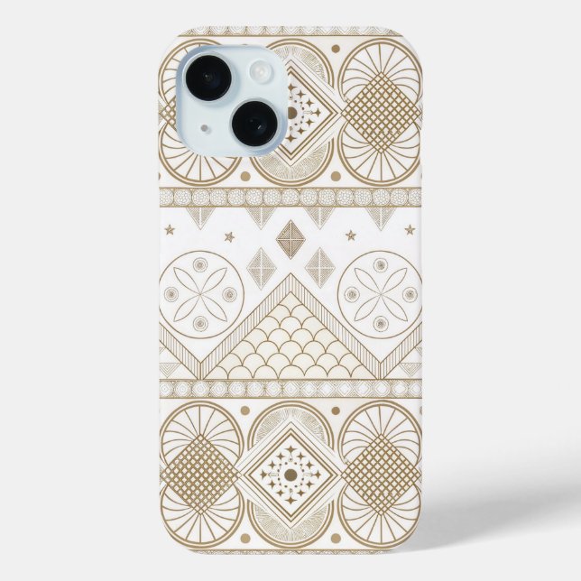 Ethnisch geometrisches, florales, nahtloses Muster Case-Mate iPhone Hülle (Rückseite)