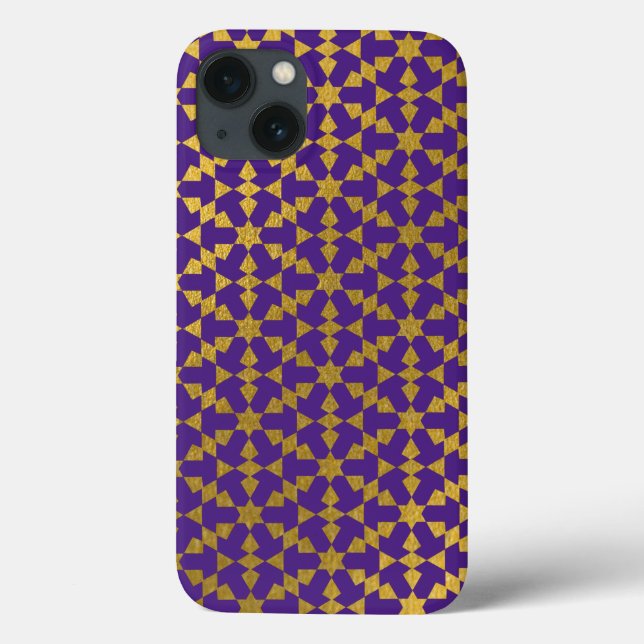Ethnisch-marokkanisches geometrisches Mosaikmuster Case-Mate iPhone Hülle (Rückseite)