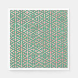 Ethnisch-marokkanisches geometrisches Mosaikmuster Serviette