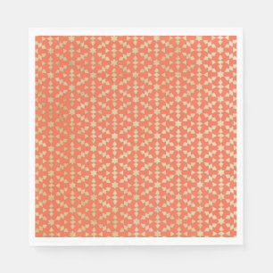 Ethnisch-marokkanisches geometrisches Mosaikmuster Serviette
