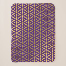 Ethnisch-marokkanisches geometrisches Mosaikmuster Sherpadecke