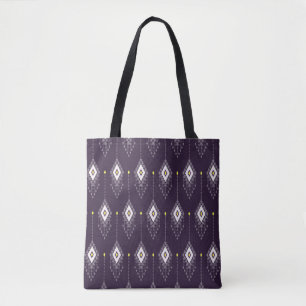 Ethnisch mit geometrisch geformtem rhombus nahtlos tasche