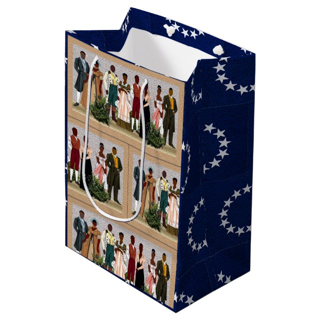 ethnisch mittlere geschenktüte (Vorderseite Schrägansicht)