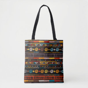 Ethnisch nahtlos im nativen Stil. Muster mit Amer Tasche