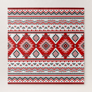 Ethnisch Schwarz Weiß Rot, ukrainische Motive.