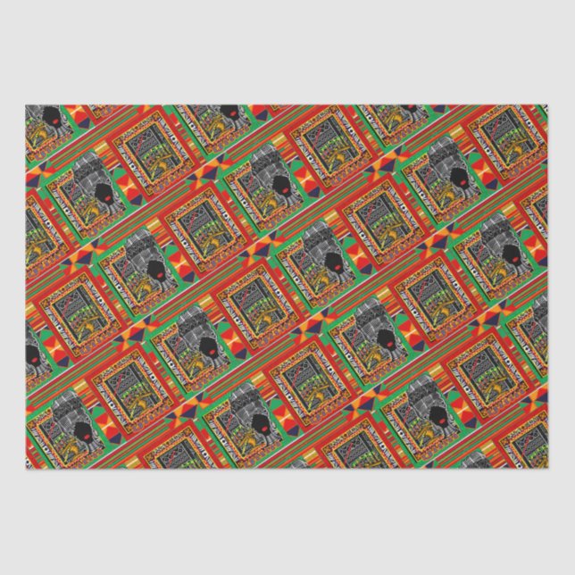 ethnisch seidenpapier (Vorderseite)