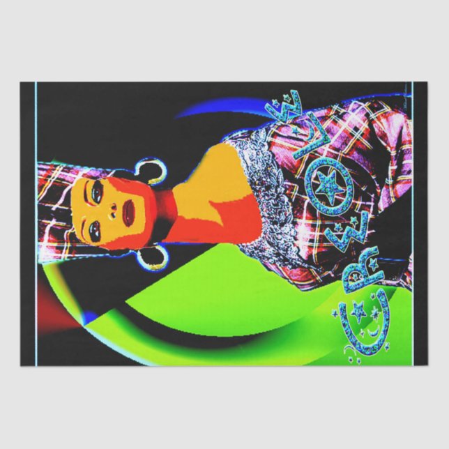 ethnisch seidenpapier (Vorderseite)