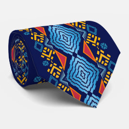 Ethnisch-südwestgeometrisches Muster Neck Tie Krawatte
