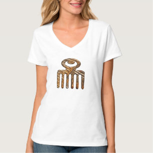 Ethnische Adinkra Symbole Duafe T-Shirt