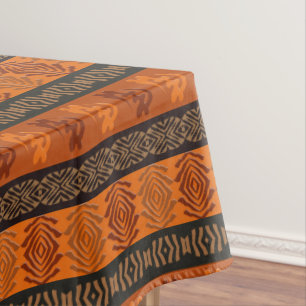 Ethnische Afrikaner Adinkra Symbole Tischdecke