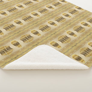 Ethnische afrikanische Stammes- Maskenvorlage Sherpadecke