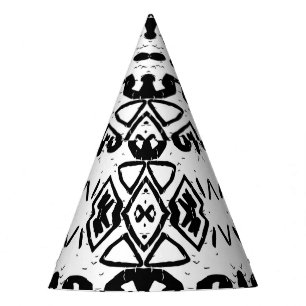 Ethnische Azteken, Vintag gestreiftes Muster. Partyhütchen
