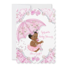 Ethnische Babyparty Rosa Regenschirm Mädchen Blume