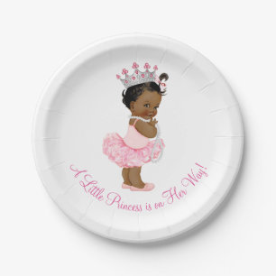 Ethnische Ballerina-Tutu-Perlen Prinzessin Baby Sh Pappteller
